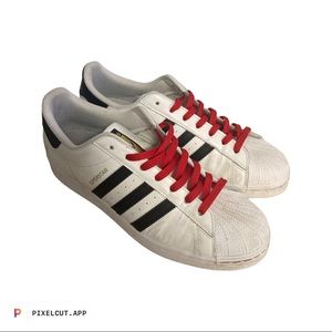 Adidas Superstars White Leather US Mens size 12